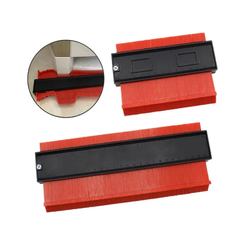 Ultimate contour measuring instrument, multifunctional plastic ruler, suitable for woodworking measurement