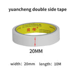 10M White Double Sided Tape Ultra-thin High-adhesive Super Strong Hand Tearable Tape 5-40mm Wide for Crafting And Packaging