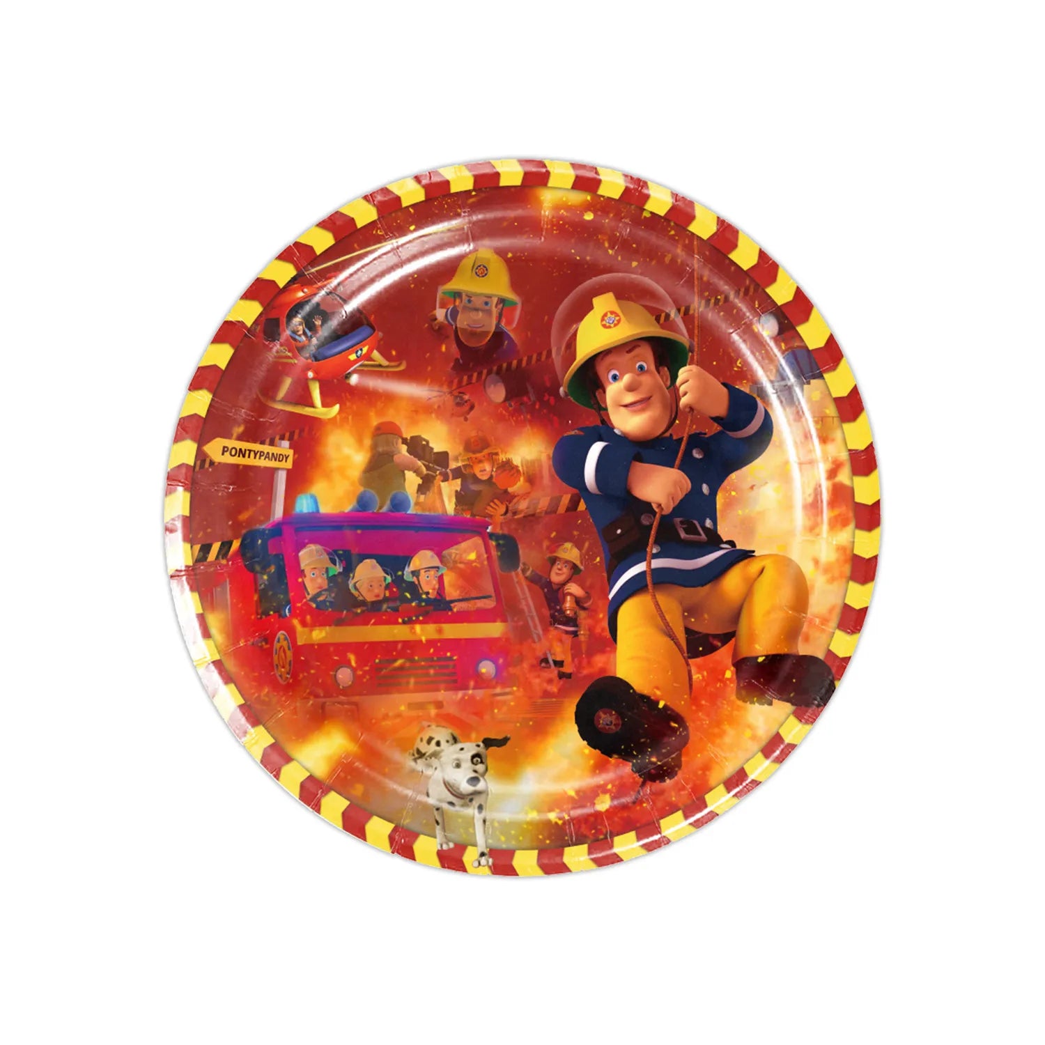 108*180cm Fireman Sam Party Supplies Disposable Tablecloth Firefighter Plastic Table Cover Fire Truck Birthday Decoration
