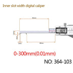 Electronic Inner Groove Width Digital Caliper 4-150 200mm High-Precision 0.01 Hole Inner Groove Measurement Tool