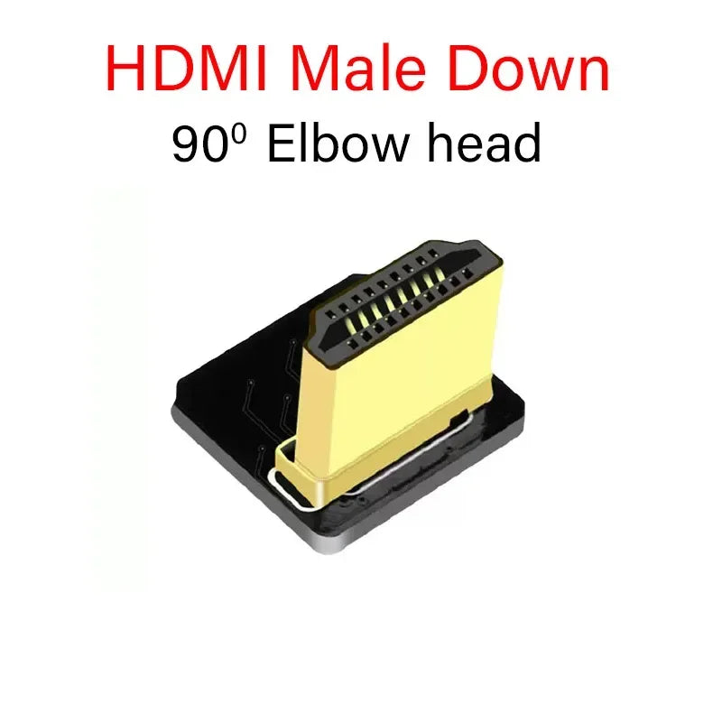 Ribbon FPV HDMI-Compatible Connector Flexible Flat Cable Raspberry Pi 4 Micro HDMI to HDMI/Mini HDMI Female 90 Degree FFC 20pin