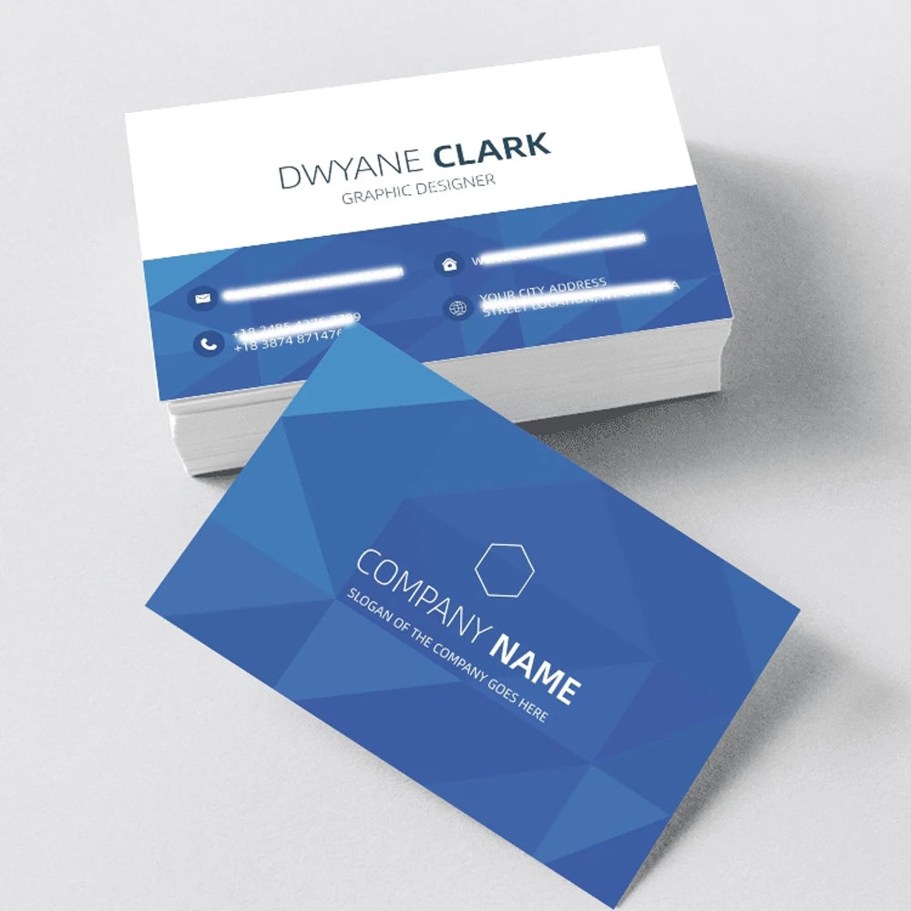 100 Customized Logo Double-Sided Full-Color Printing Film Waterproof Business Card Thank-You Card Gift Card