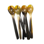 Water Buffalo Horn Spoon Exquisite Western Cuisine Spoon Kitchen Tools Creative Dessert Spoon Long Handled Spoon Horn Products