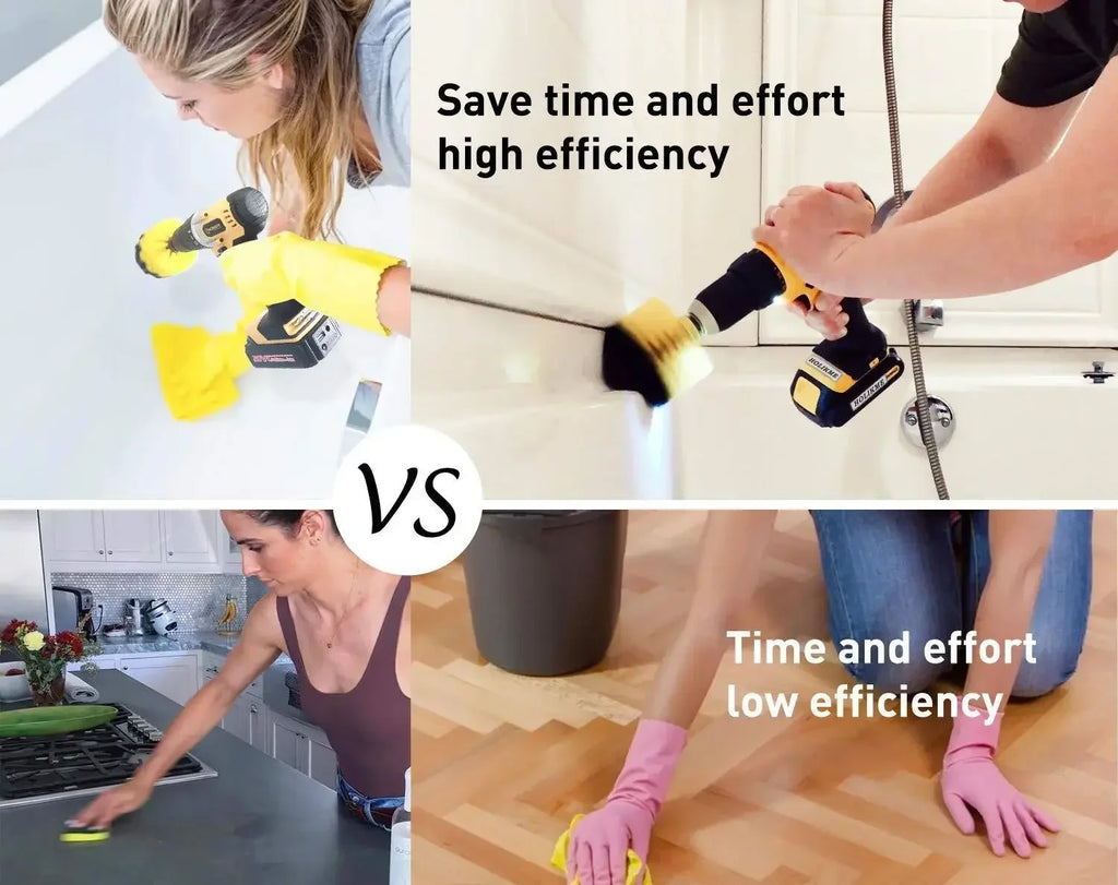 2/3.5/4/5'' Drill Brush Electric Scrubber Brush for Cleaning Bathroom Bathtub Cleaning Brush Scrub Drill Cleaning Tools