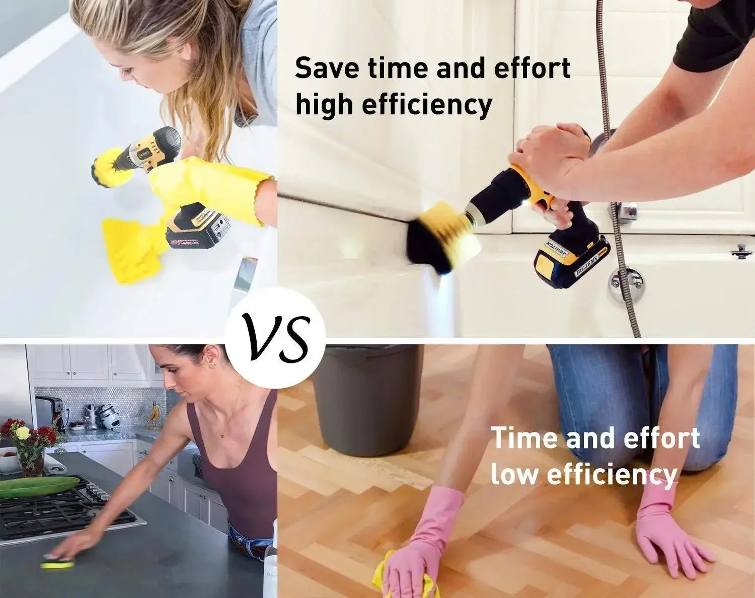 2/3.5/4/5'' Drill Brush Electric Scrubber Brush for Cleaning Bathroom Bathtub Cleaning Brush Scrub Drill Cleaning Tools
