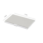 2022 New Waterproof Stainless Steel Business ID Credit Card Holder Luxury Silver Aluminium Case Cover Unisex Card Wallet