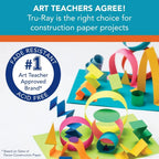 P103031 Colored Craft Construction Paper, 10 Basic Colors, Total 50 Pages