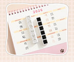 Cute Cat Emoji Stamp Daily Life Work Good Mood Series Cartoon Mini Pattern Stamps for Journaling Planner Diy Scrapbooking Decor