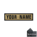 1PC 10cmX2.5cm Custom Name Flag Patch Badge Khaki Iron On Or Hook Loop Netherlands Russia Lithuania France Italy Spain Israel