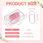 20/50/100Pcs Paper Clip 2inch Non-Skid Metal Paper Clamp Clips Large for Office Supplies Craft Scrapbook Document Note Sorting