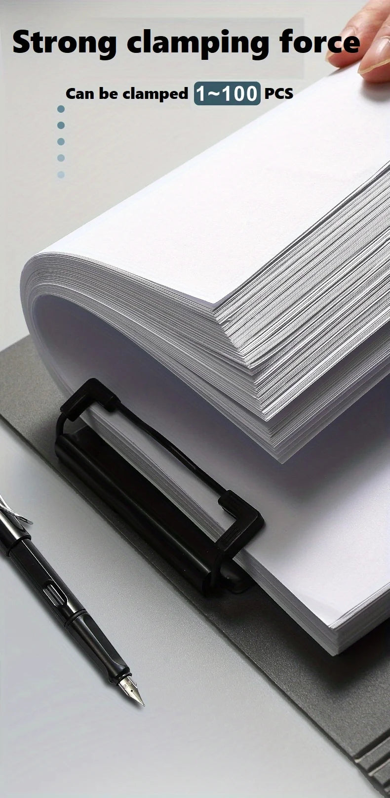 A4 File Folders Clipboard Writing Pad Memo Clip Board Double Clips Test Paper Storage Organizer For School Stationary Supplies