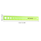 4Pcs Flexible Ruler Set High-Density Clear Plastic Bendable Measuring Tool for Drawing Straight Wavy Circular Lines Students