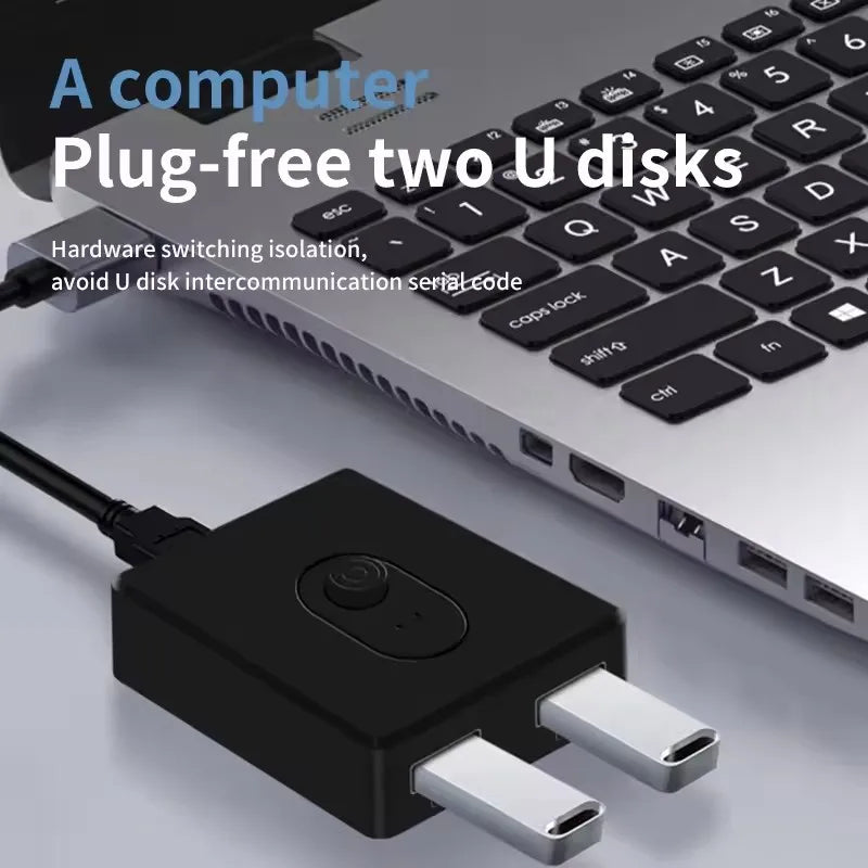 USB 3.0 KVM Switch USB Hub 1x2/2x1 Switcher USB3.0 Switch Shared Controller Splitter for Laptop Computer Printer Keyboard Mouse