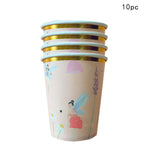 10Guests Fairy Disposabel Tableware Butterfly Goddess Plates Napkin Cups Spring Flower Princess Happy Birthday Party Decor Girl