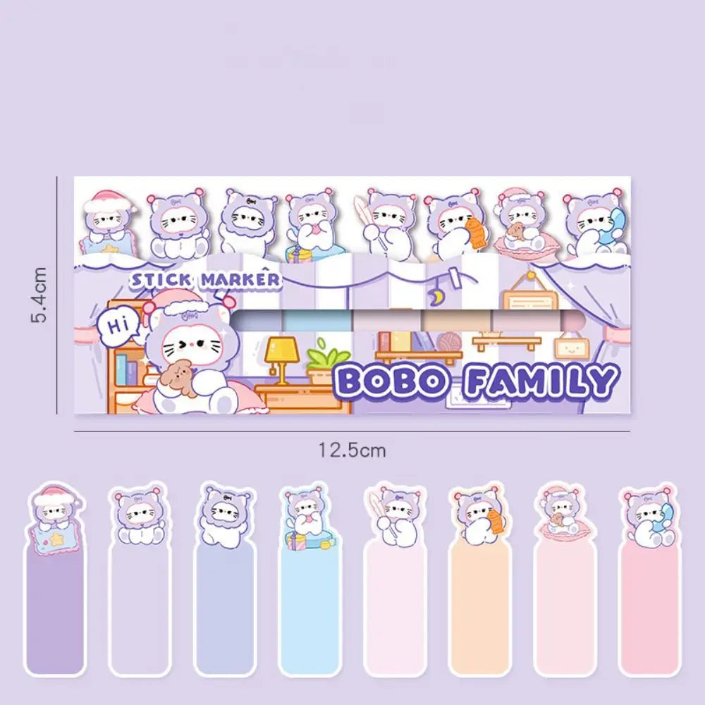Cute Cartoon Capybara Index Sticky School Supplies Book Annotations Capybara Note Tabs Self Adhesive Calendar Marking Labels