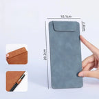 PU Leather Menu Wine Holder Invisible Magnetic Buckle Pen Insert A4 A6 File Folder Waterproof Clipboard Document Clip Restaurant