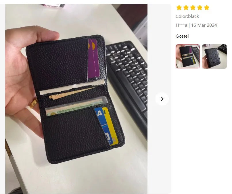 Multi-card Slot Solid Color Portable Leather Card Case Universal Bank Credit Card ID Bus Card Holder Travel Organizer Wallets