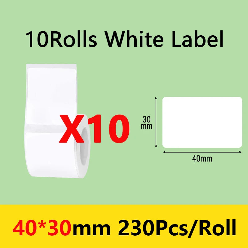 Niimbot B21/B1/B203 Mini Bluetooth Thermal Printer Anti-Oil Sticker Waterproof Adhesive Label Paper For Office Tag Labels Maker