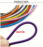 3 Yards 3mm Round Elastics Bungee Shock Cord Elastic Rope Rubber Band Strap String Cordon Shoelaces Sewing Accessories