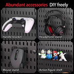 Desktop Standing Pegboard For Home And Office Use. Freely Combinable Accessories For Organizing Stationery.