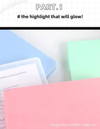 A4 Transparent File Box High Aesthetic Student Test Paper Simple Large Capacity Storage Box Writing Board Office Supplies