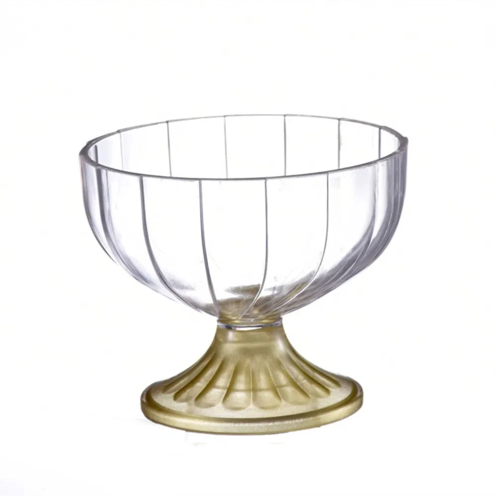 Durable Clear Ice Cream Dessert Cups 250ML Transparent Red Wine Goblet Small Plastic Yogurt Pudding Cup Party Supplies