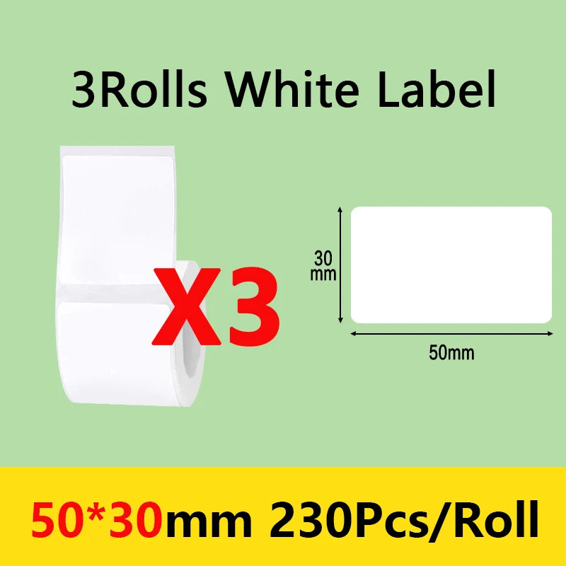 Niimbot B21/B1/B203 Mini Bluetooth Thermal Printer Anti-Oil Sticker Waterproof Adhesive Label Paper For Office Tag Labels Maker