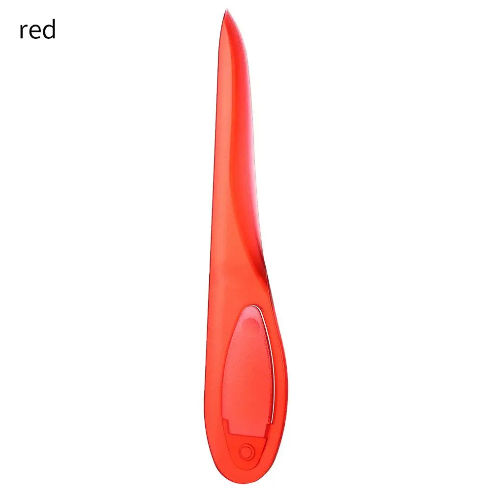 1PC Colorful Plastic Paper Cutter With Handle Point Turner Seam Creaser Letter Opener Mark Presser Tool Office School Supplies