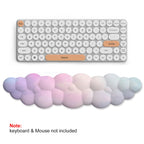 Cloud Keyboard Wrist Rest Mouse Pad Wrist Support Keyboard Set with Ergonomic Memory Foam Anti-Slip Base for Home Office Laptop