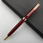 Luxury Metal Rollerball Pen 0.7mm Blue Ink Steel Gold Business Signature Pens for School Office Writing Supplies Stationery