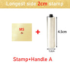 Leather Stamp LOGO Customisation Brass Mould Hand Punching Leather Stamps Brand Working Carving Stamping Punches Tools Craft