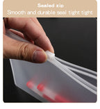 10PCS A4A5A6 Exam Mesh Zipper Bag Student Office Simple Large Capacity Transparent Document Bags