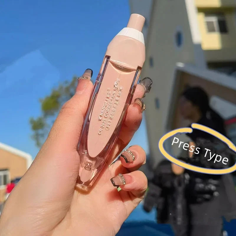 Press Type Correction Tape Ins Simplicity Korean Solid Color Correction Tape Lovely Stationery Correction Tape Student Supplies