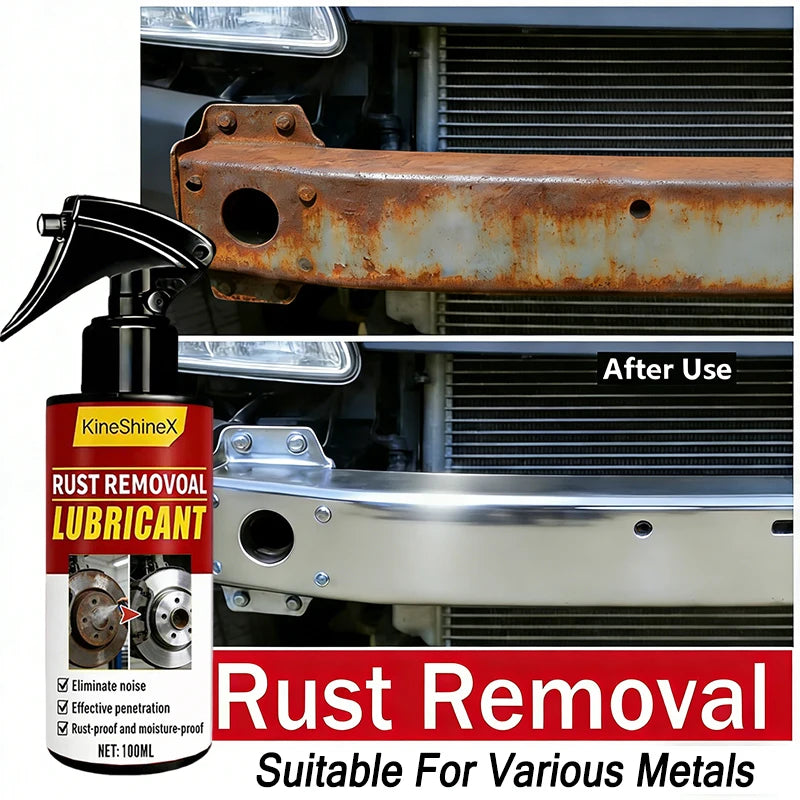 Large Capacity Powerful Car Rust Remover Spray - Exhaust/Wheel Care, Metal Powder Remover.