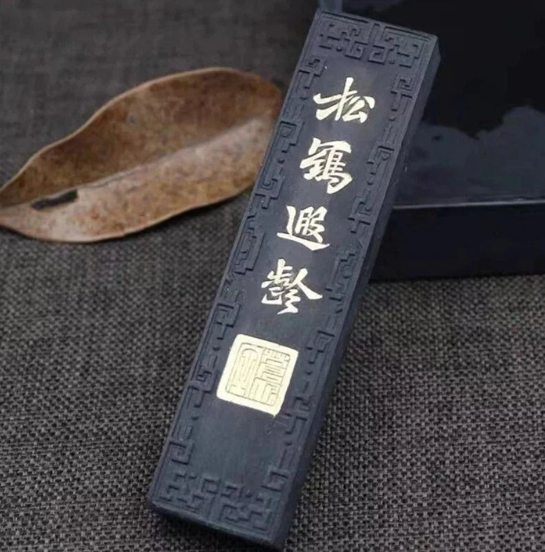 Chinese Sumi Ink Stick Pine Soot Solid Ink Stick Calligraphy Artist Painting Watercolor Fabric Paint Ink Block Painting Inkstick