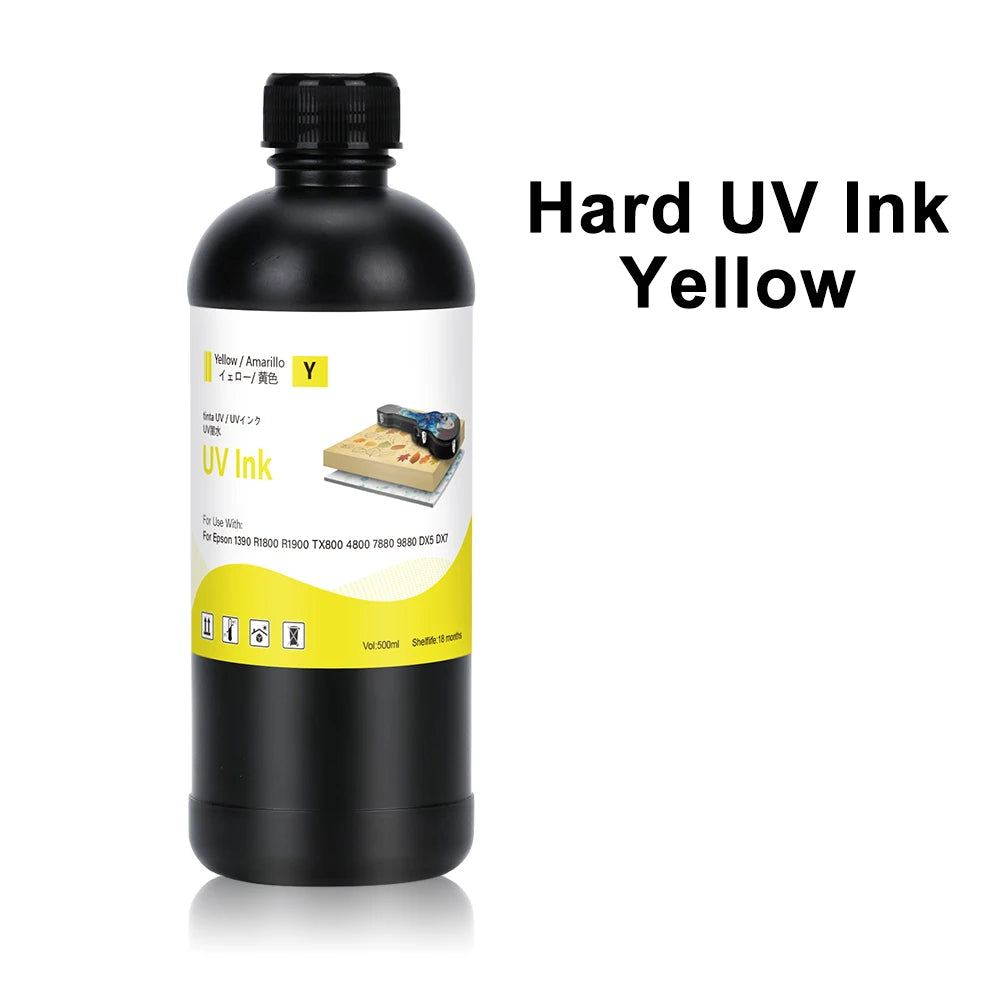 500ml LED UV Ink for Epson All Flat UV Printers For Epson 1390 R1800 R1900 TX800 4800 7880 9880 DX5 DX7 Printer
