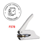 Custom Embosser Stamp,From the Library Embosser,Personalized Book Embosser Stamps,Custom Logo,Magic School,Gift for Book Lover