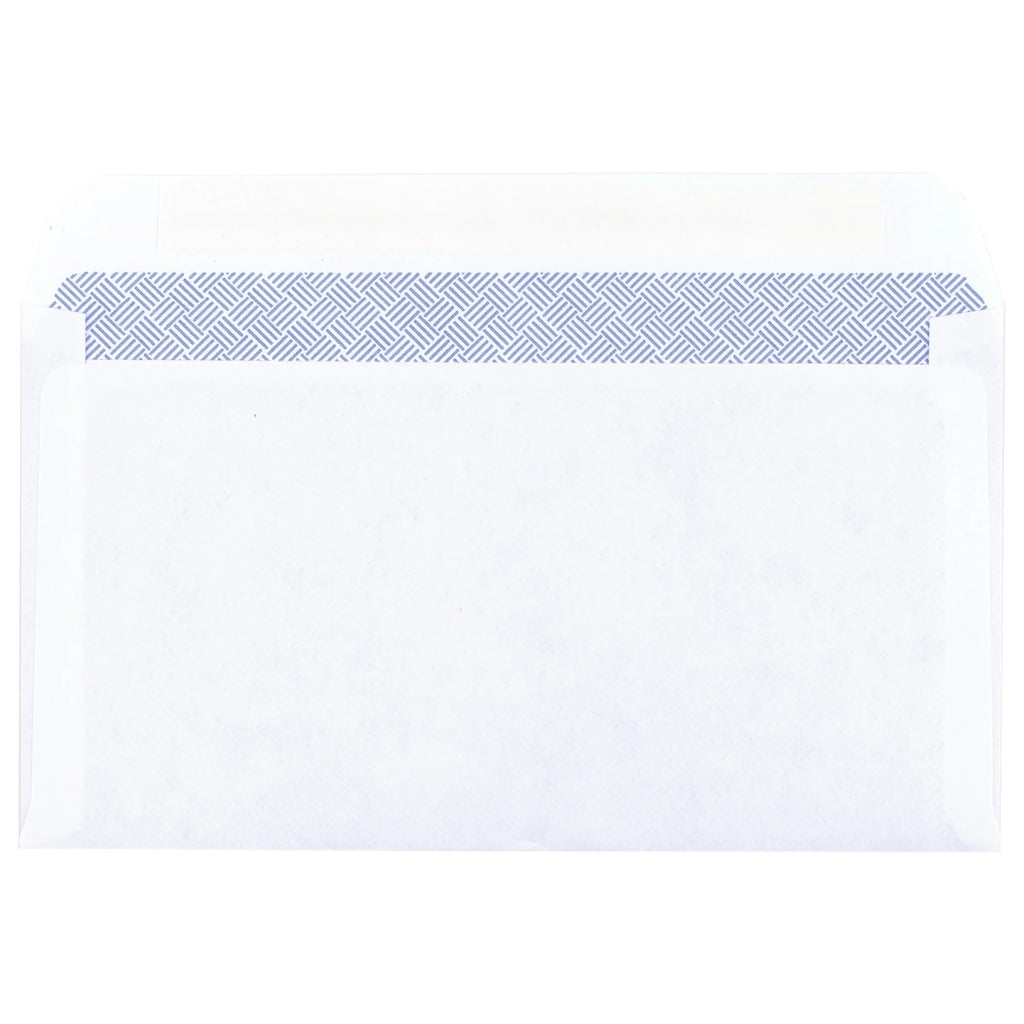 110ct White Press And Seal Security Envelopes, Self-Seal Mailing Letter Covers For Office Business Use
