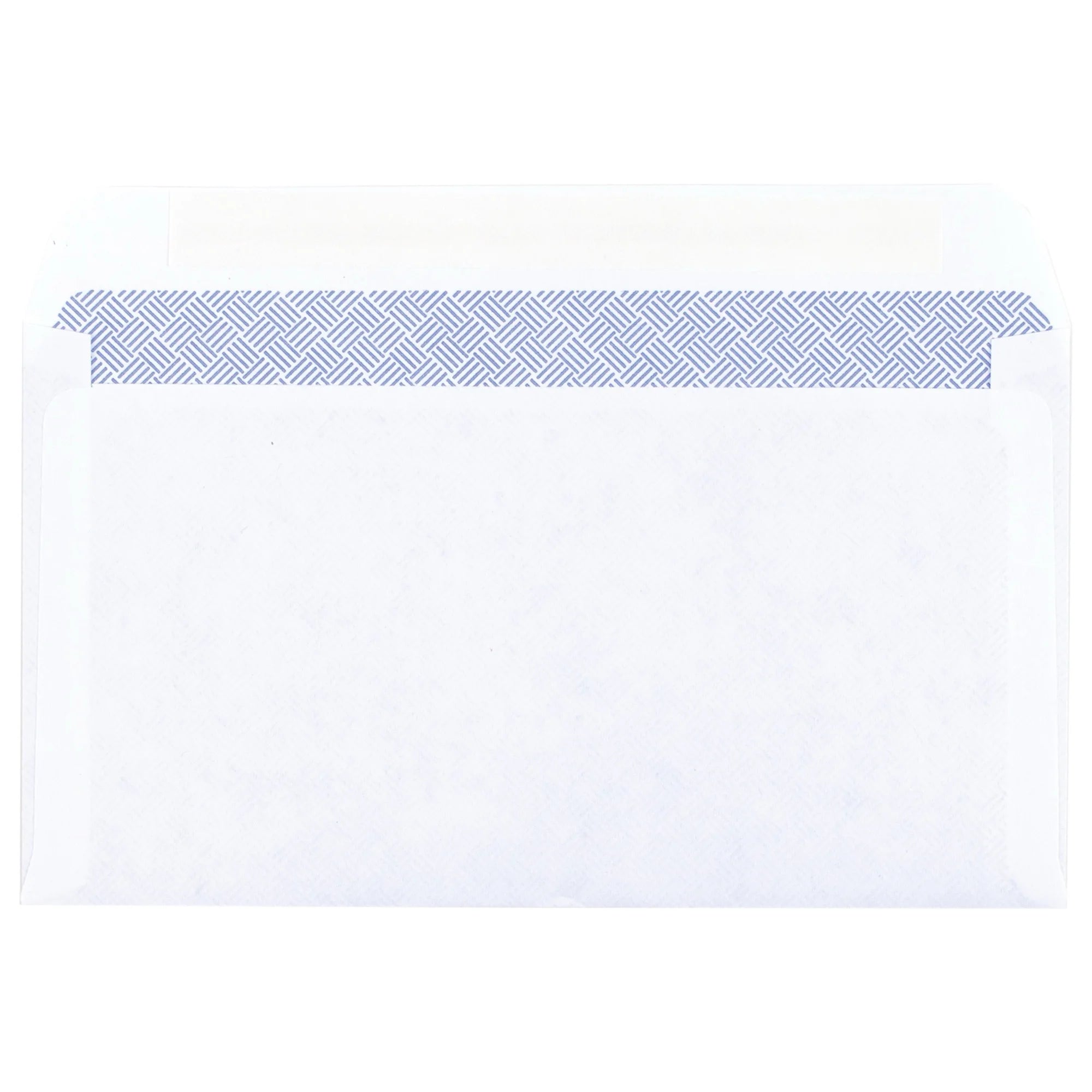 110ct White Press And Seal Security Envelopes, Self-Seal Mailing Letter Covers For Office Business Use