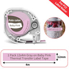 P12 Mini Label Maker Machine with Tape Bluetooth Label Printer Handheld Sticker Multiple Templates Font Inkless Sticker Maker