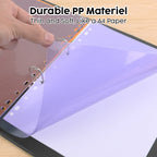 EAGLE Binder Index Dividers A4 Size Index Page for Loose-leaf Notebook Stationery Bookmark School Office Supplies