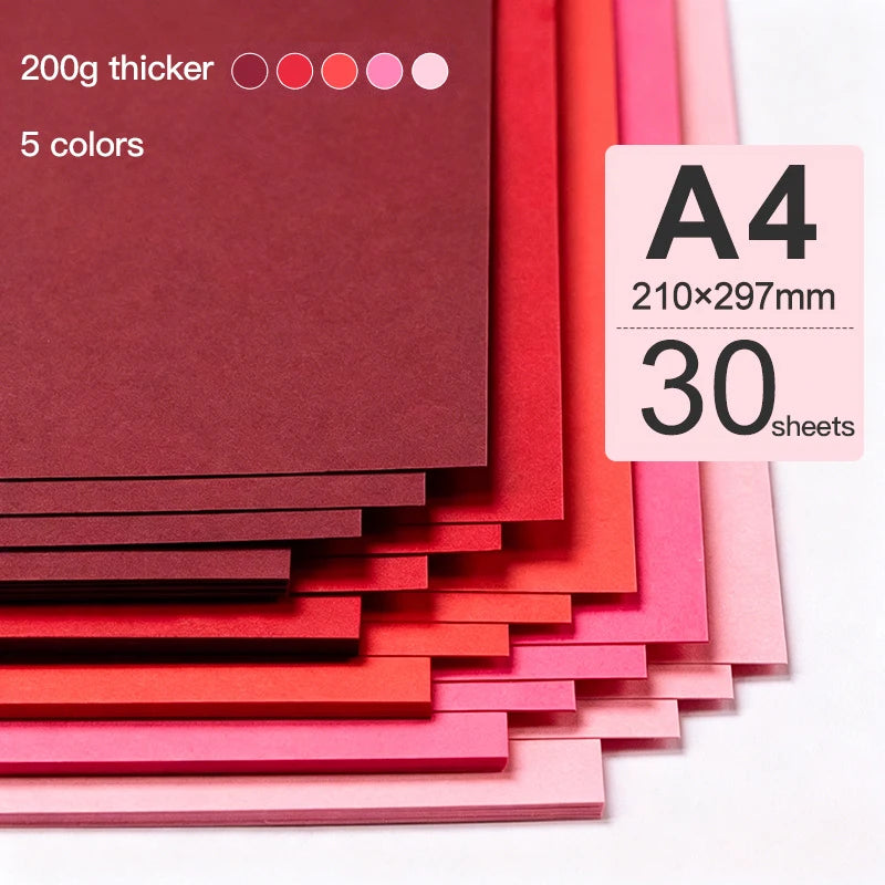 8K/16K/A4 Colored Cardstock Thick Paper 180/200/230 GSM Card Stock Colorful Paper for Card Making Scrapbook&Handmade DIY Crafts