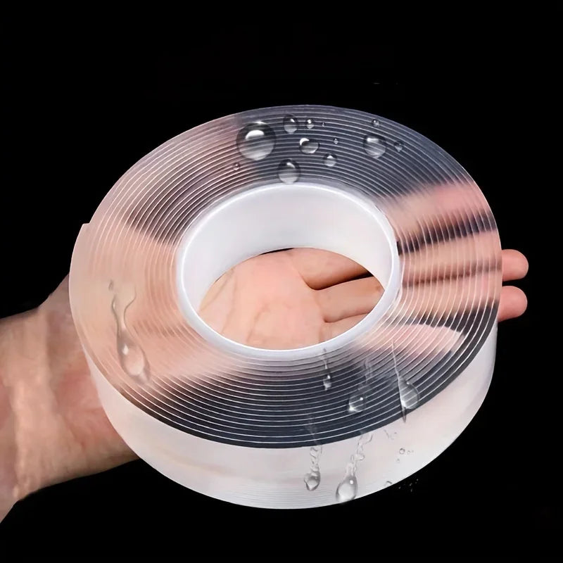 Versatile Reusable Double Sided Waterproof Adhesive Tape Strong Viscosity Firm Sticking Washable Removable Multipurpose Tape