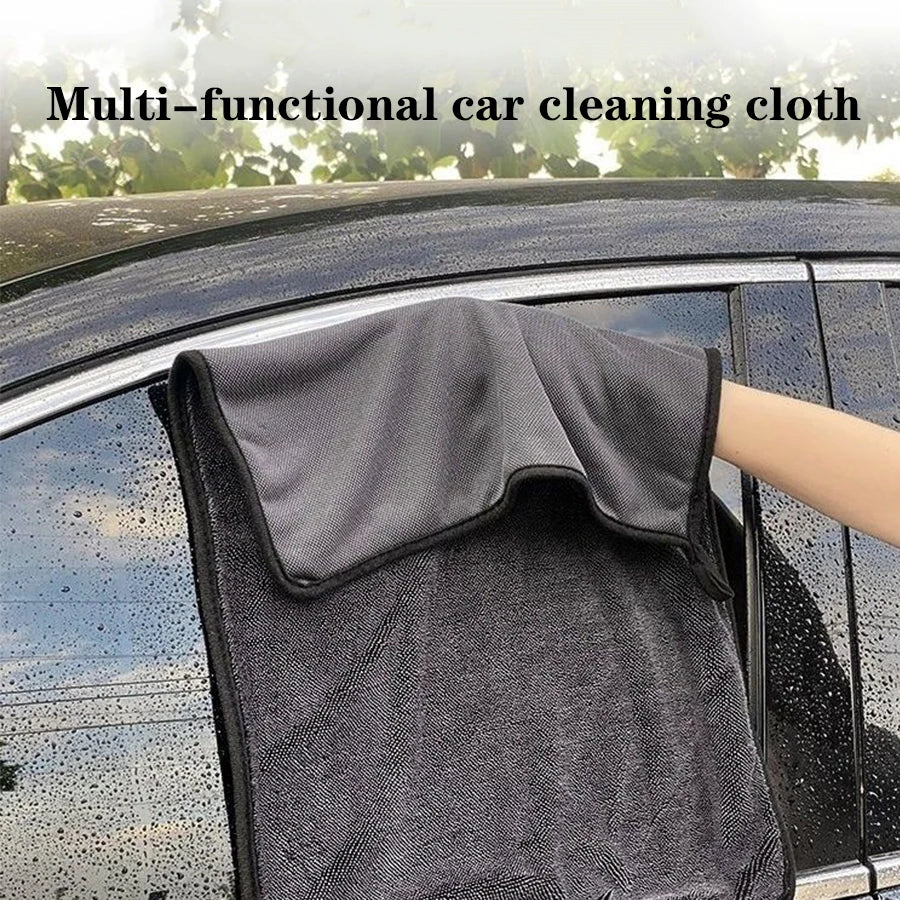 1/2/3/5 Car Cleaning Towels, Microfiber Car Towels, Vehicle Cleaning Cloths, Strong Water-Absorbing Car Glass Cleaning Towel Supplies