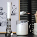 Milk Frother Machine Wireless Electric Mixer, Hands - Free 2 In1 Whisk, 3 - Speed Rechargeable For Baking/Coffee Frothing