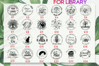 Personalized Logo Self inking Stamp Customized Photosensitive ink Stamps Your design picture Custom wedding initial Library book