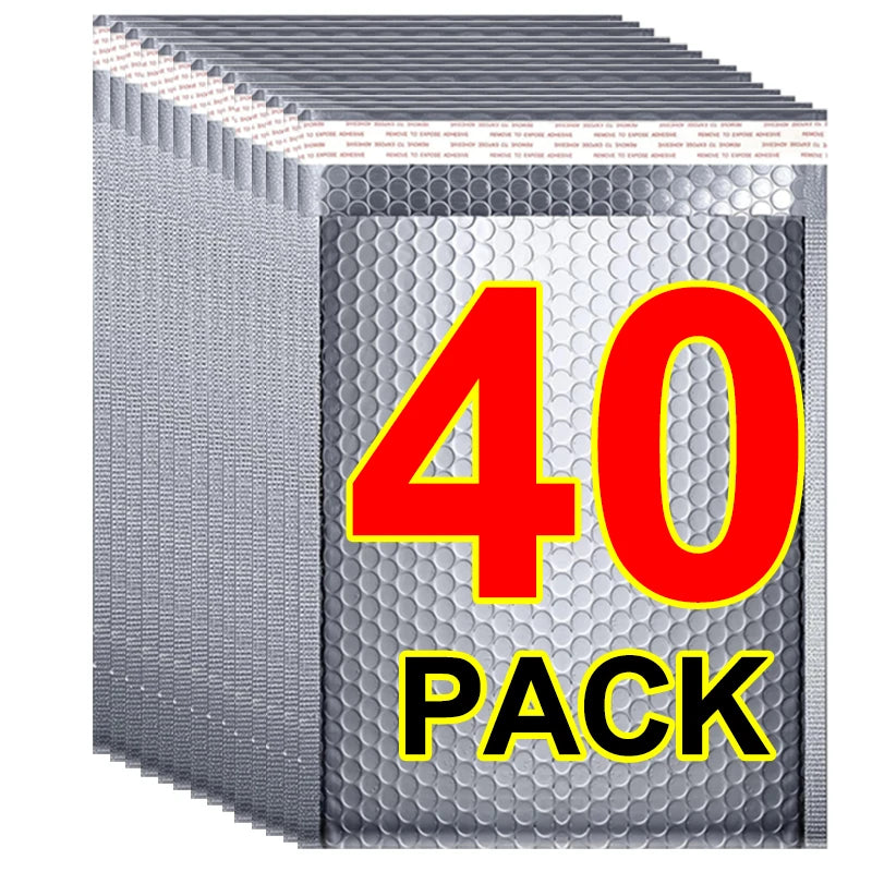 Bubble Mailers Silver Padded Mailing Envelopes Self Seal Shipping Envelopes for Packing Mailing Bubble Mailers Mailer Bags