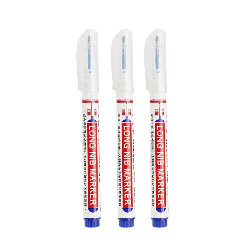 White Marker Pens 0.7/1.0/2.5mm Waterproof Oily Permanent Paint Pen Markers for Wood Rock Plastic Leather Glass Metal Ceramic
