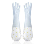 Waterproof Housework Cleaning Gloves Kitchen Cleaning Latex Household Dishwashing Laundry Gloves Wear Resistant Rubber Gloves