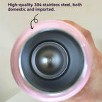 TYESO Stainless Steel Thermal Water Bottle Portable Tumbler Sport Vacuum Flask Keeps Cold and Heat Thermal Mug Car Insulated Cup